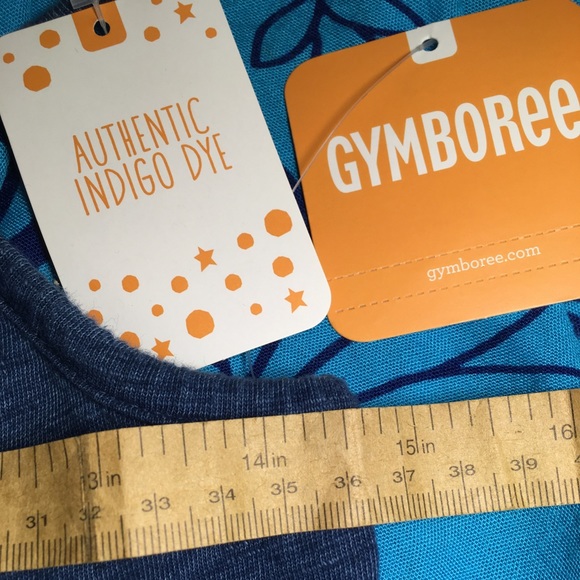 🍍 NWT Gymboree Girls Indigo Tiered Tank Dress XL (14) - Picture 9 of 10